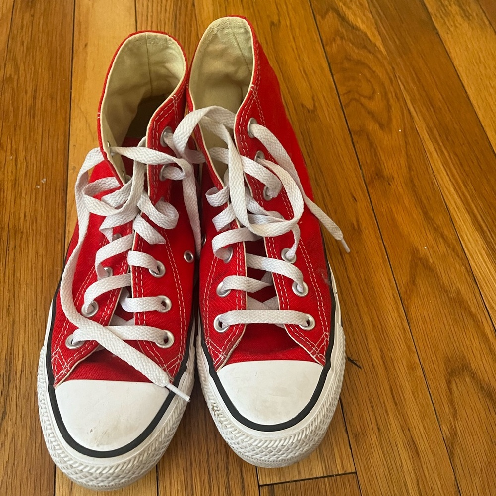 Red High-Top Converse